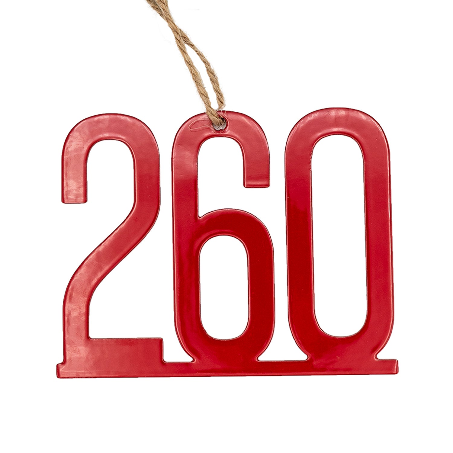 IndySignSisters - 260 Area Code Metal Ornament | Visit Fort